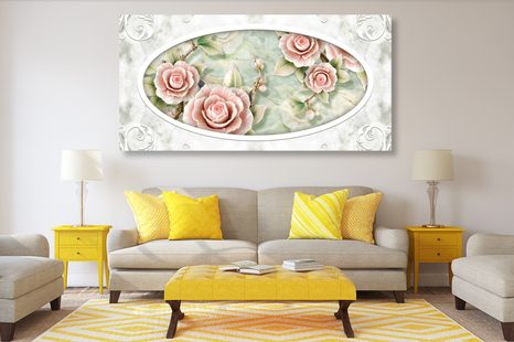 OBRAZ KAMENNÉ RŮŽE - OBRAZY KVĚTŮ - OBRAZY