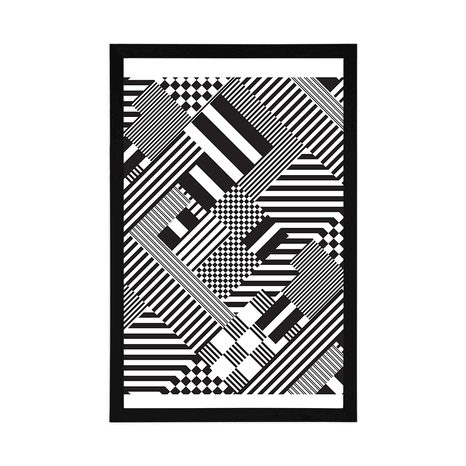 POSTER ELEGANT PATTERNS IN A UNIQUE DESIGN - BLACK AND WHITE - POSTERS