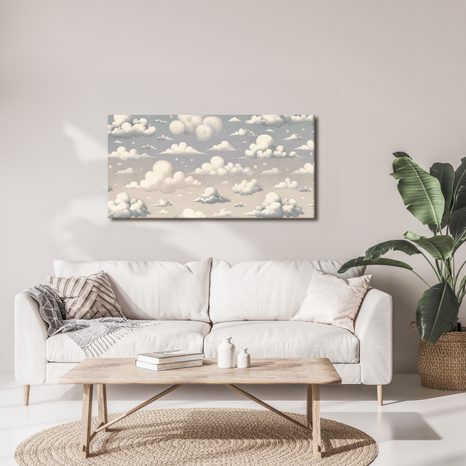 WANDBILD MÄRCHENHAFTER HIMMEL MIT WOLKEN - BILDER FÜR KINDER - BILDER