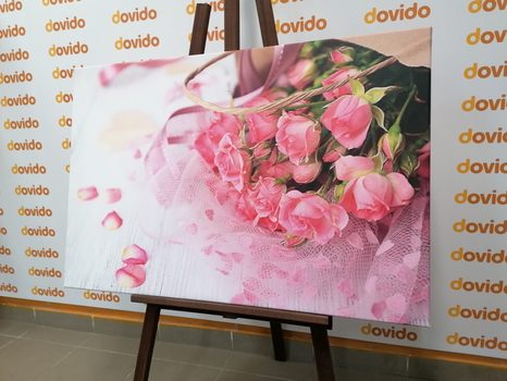 OBRAZ KYTICE RŮŽOVÝCH RŮŽÍ - OBRAZY ZÁTIŠÍ - OBRAZY