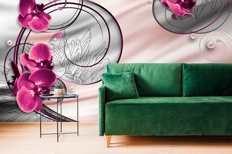 SELBSTKLEBENDE TAPETE ORCHIDEE DER FREUDE - SELBSTKLEBENDE TAPETEN - TAPETEN