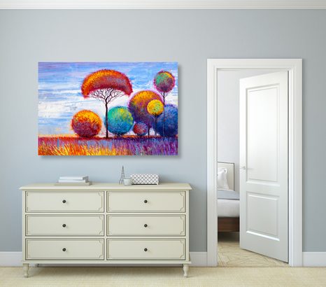 SLIKA JESENSKI GOZD - SLIKE DREVESA ŽIVLJENJA - SLIKE