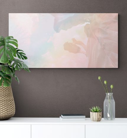 OBRAZ ODRAZ PASTELOVÝCH LISTŮ - OBRAZY STROMY A LISTY - OBRAZY