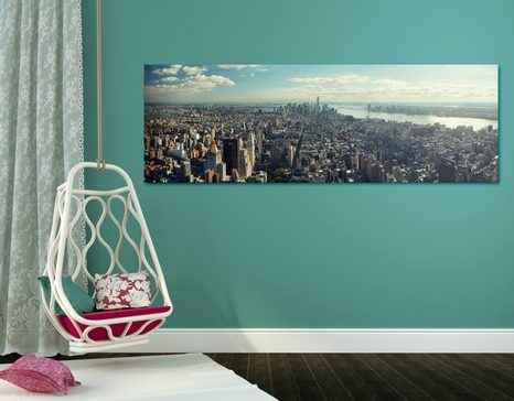 TABLEAU SUR TOILE – VUE SUR LE CENTRE ENCHANTEUR DE NEW YORK - TABLEAUX DE LA VILLE - TABLEAUX