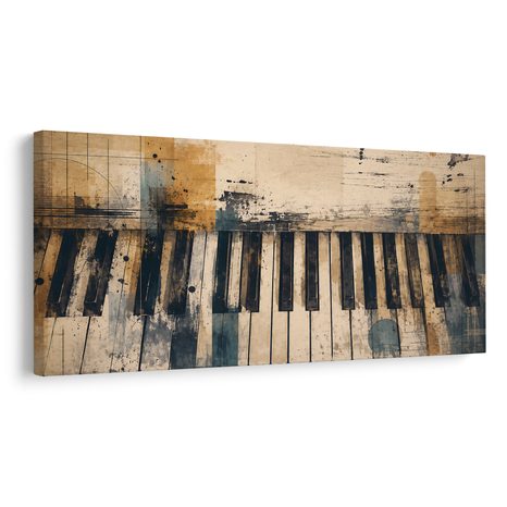 WANDBILD MUSIKALISCHE HARMONIE IN FARBEN - MUSIKBILDER - BILDER