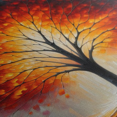 OBRAZ ZÁŘIVÝ STROM ŽIVOTA V PODZIMNÍ KRAJINĚ - OBRAZY STROMY ŽIVOTA - OBRAZY