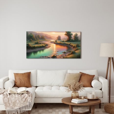 OBRAZ KLIDNÁ HLADINA - OBRAZY PŘÍRODY A KRAJINY - OBRAZY