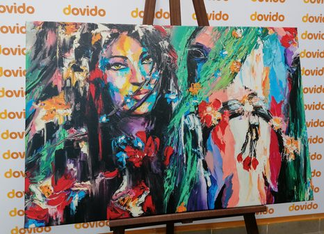 ΕΙΚΌΝΑ ΕΛΑΙΟΓΡΑΦΊΑ ΓΥΝΑΊΚΑ ΚΑΙ ΆΛΟΓΟ - ΠΊΝΑΚΕΣ ΑΝΘΡΏΠΩΝ - ΠΊΝΑΚΕΣ