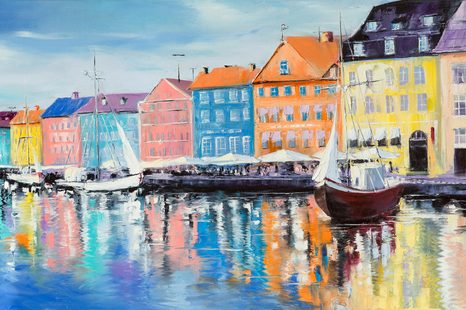 TAPETE ÖLGEMÄLDE VENEDIG - TAPETEN IMITATION VON ÖLGEMÄLDE - TAPETEN