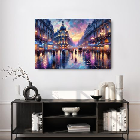 OBRAZ MALÍŘSKÝ POHLED NA VEČERNÍ PAŘÍŽ - OBRAZY PAŘÍŽ - OBRAZY