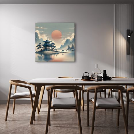 OBRAZ TICHO JAPONSKÉ PŘÍRODY - OBRAZY ŽENY - OBRAZY