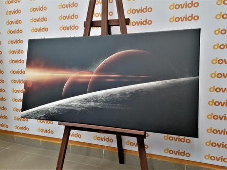 OBRAZ PLANÉTY V GALAXII - OBRAZY VESMÍRU A HVIEZD - OBRAZY