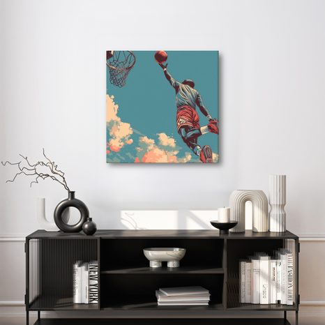 WANDBILD DYNAMISCHER MOMENT AUF DEM SPIELFELD - POP-ART-BILDER - BILDER