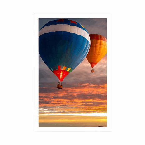 PLAGÁT PRELET BALÓNOV NAD HORAMI - ZÁTIŠIE - PLAGÁTY