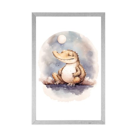 POSTER – COCCODRILLO SOGNANTE - ANIMALI DA SOGNO - POSTER