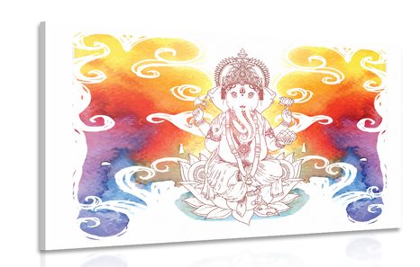 WANDBILD HINDUISTISCHER GANESHA - BILDER MIT FENG SHUI-MOTIVEN - BILDER