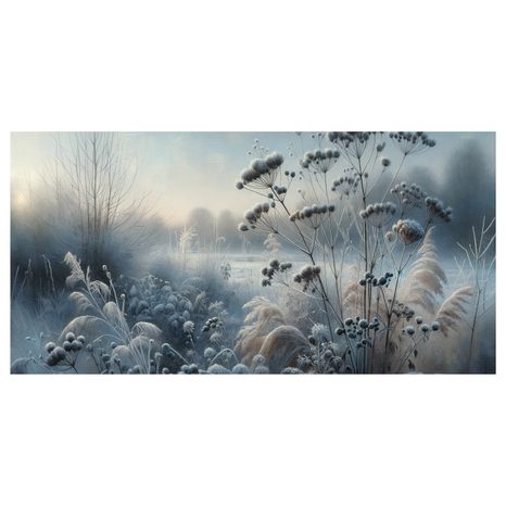 WANDBILD WINTERWIESE - BILDER VON NATUR UND LANDSCHAFT - BILDER