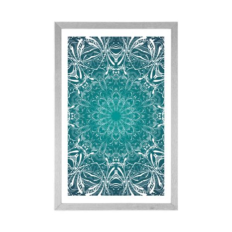 POSTER – ROSETTA BLU-BIANCA - FENG SHUI - POSTER