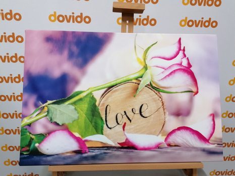 WANDBILD ROMANTISCHES GESTÄNDNIS LOVE - BILDER MIT SPRÜCHEN UND ZITATEN - BILDER