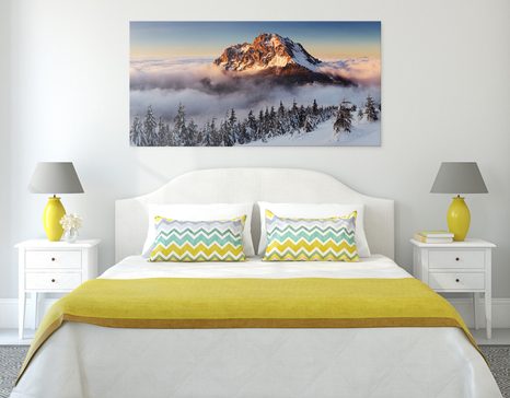 SLIKA KRKONOŠI V SNEŽNI ODEJI - SLIKE NARAVE IN POKRAJINE - SLIKE