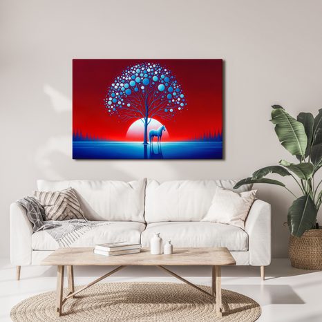 OBRAZ STROM ŽIVOTA S KONĚM - OBRAZY STROMY ŽIVOTA - OBRAZY