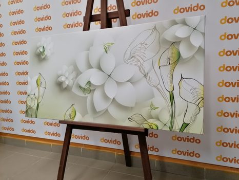 КАРТИНА НА ПЛАТНО – АБСТРАКТНИ ЦВЕТЯ - АБСТРАКТНИ КАРТИНИ - КАРТИНИ