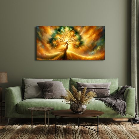 WANDBILD HARMONIE MIT DER NATUR - BILDER BÄUME DES LEBENS - BILDER