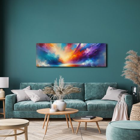 OBRAZ SNOVÉ OBZORY V BARVÁCH - ABSTRAKTNÍ OBRAZY - OBRAZY