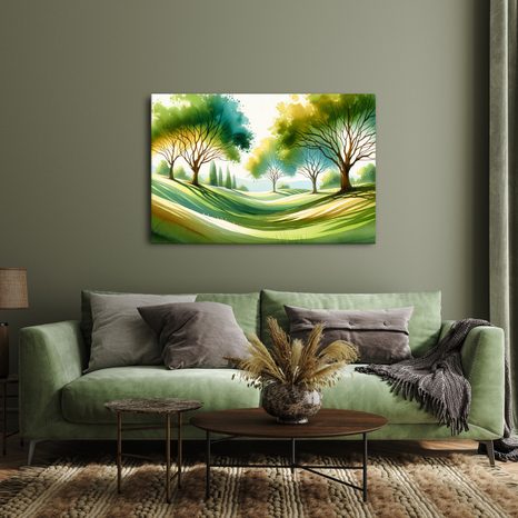 OBRAZ KRAJINA SE STROMY - OBRAZY STROMY ŽIVOTA - OBRAZY