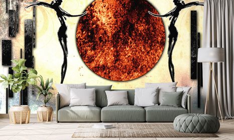 SAMOLEPÍCÍ TAPETA AFRICKÝ TANEC - SAMOLEPÍCÍ TAPETY - TAPETY