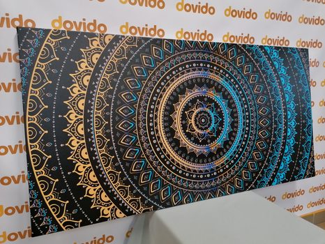 OBRAZ MANDALA SE VZOREM SLUNCE - OBRAZY FENG SHUI - OBRAZY