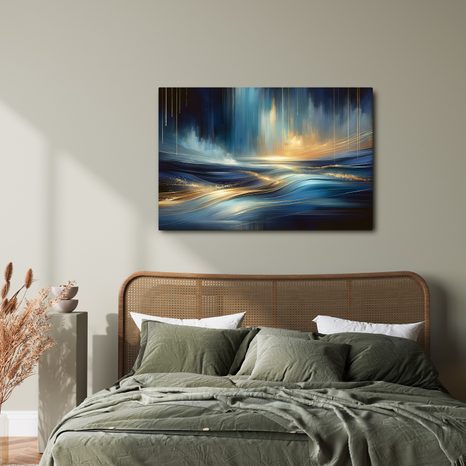 OBRAZ ZÁŘE NAD VLNAMI - OBRAZY MOŘE A PLÁŽ - OBRAZY