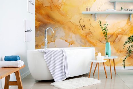 SELBSTKLEBENDE TAPETE IMITATION GELBER MARMOR - SELBSTKLEBENDE TAPETEN - TAPETEN