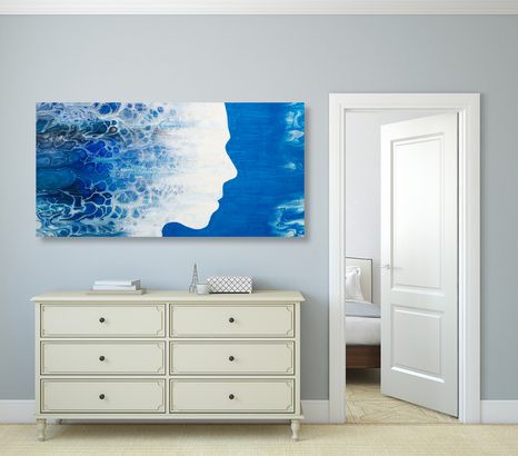 OBRAZ ABSTRAKTNÍ PROFIL ŽENY - ABSTRAKTNÍ OBRAZY - OBRAZY