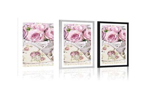 POSTER – STILE ROMANTICO VINTAGE - FIORI - POSTER