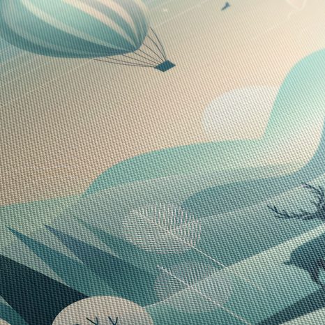 OBRAZ JELEN POD BALÓNEM - OBRAZY JELENI - OBRAZY