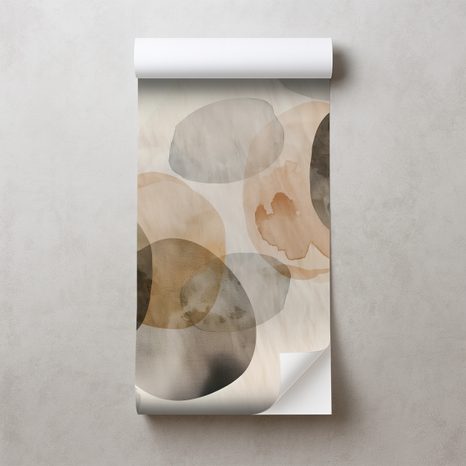 FOTOTAPET AUTOADEZIV OVALO ABSTRACTE ACUARELĂ - TAPET ABSTRACT - TAPETURI