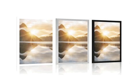 PLAKÁT KRÁSNÝ VÝCHOD SLUNCE NA NOVÉM ZÉLANDU - PŘÍRODA - PLAKÁTY