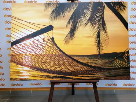 OBRAZ HOJDACIA SIEŤ NA PLÁŽI - OBRAZY PRÍRODY A KRAJINY - OBRAZY