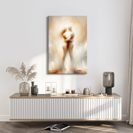 WANDBILD LIEBE IN ÄTHERISCHER WELT - BILDER MIT LIEBESMOTIVEN - BILDER