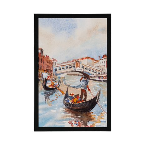 PLAKAT VENECIJANSKA GONDOLA - GRADOVI - PLAKATI