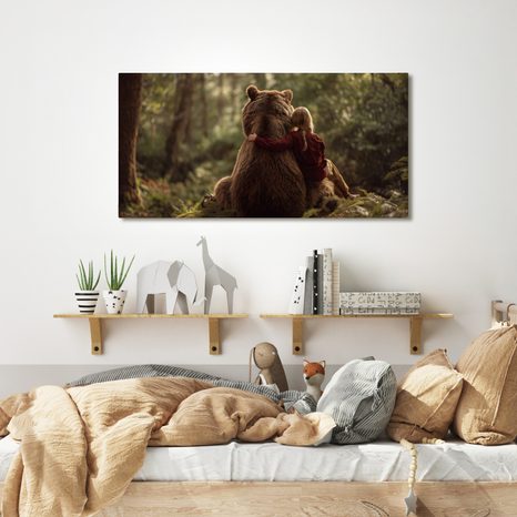 WANDBILD MÄDCHEN UND BÄR - WANDBILDER BÄREN - BILDER