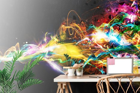 CARTA DA PARATI – ESPLOSIONE DI COLORI - CARTA DA PARATI ASTRATTI - CARTA DA PARATI