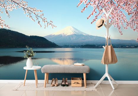 ΤΟΙΧΟΓΡΑΦΊΑ ΜΕ ΘΈΑ ΣΤΗ ΛΊΜΝΗ ΤΟΥ ΌΡΟΥΣ ΦΟΎΤΖΙ - ΤΑΠΕΤΣΑΡΊΑ ΦΎΣΗ - ΤΑΠΕΤΣΑΡΊΕΣ