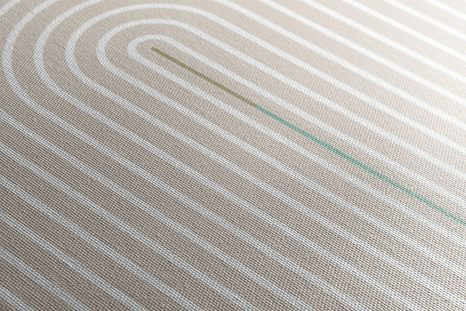 KÉP MODERN BÉZS SZIVÁRVÁNY MID-CENTURY - ABSZTRAKT KÉPEK - KÉPEK