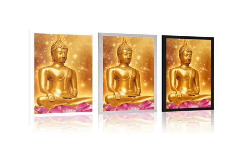 PLAKAT ZLATNI BUDDHA - FENG SHUI - PLAKATI