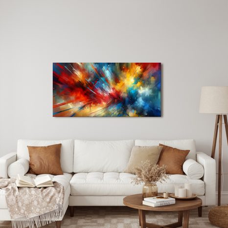 OBRAZ BAREVNÝ VESMÍR V POHYBU - OBRAZY ABSTRAKTNÍ TVARY - OBRAZY