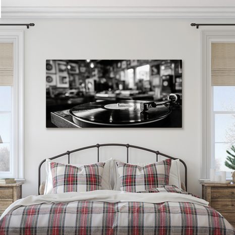 WANDBILD NOSTALGISCHE MUSIKATMOSPHÄRE - VINTAGE- UND RETRO-BILDER - BILDER