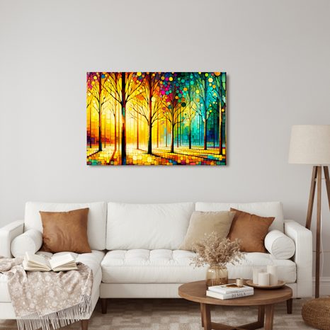 OBRAZ LESNÍ VITRÁŽ - OBRAZY LES - OBRAZY