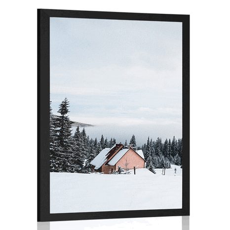 POSTER COTTAGE IN SNOWY NATURE - NATURE - POSTERS